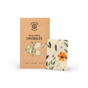 Bičių vaško drobelės - gėlių raštas