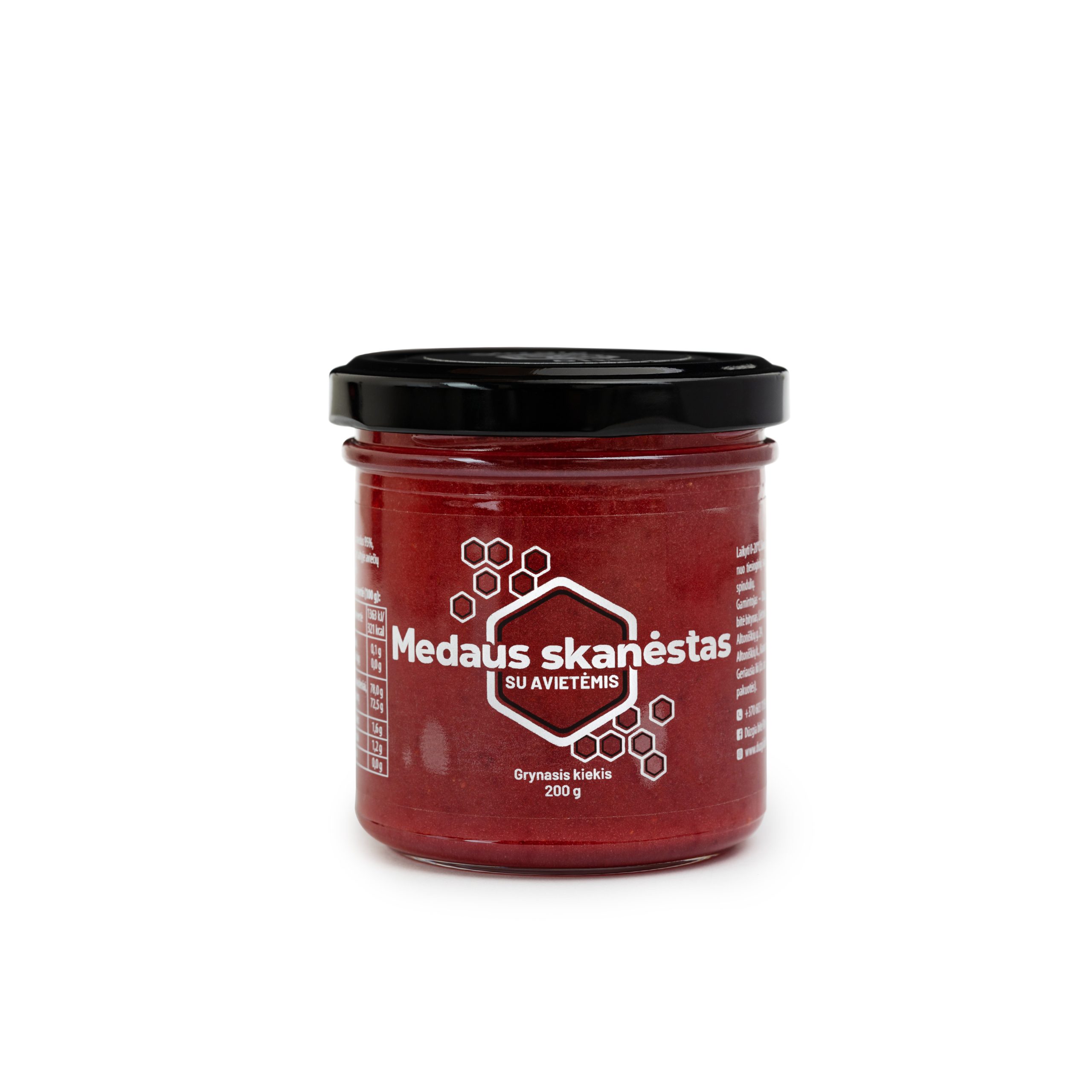 Medaus skanėstas su avietėmis 1 Medaus skanėstas su avietėmis
