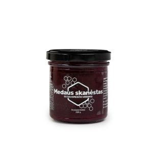 Medaus skanėstas su sausmedžio uogomis