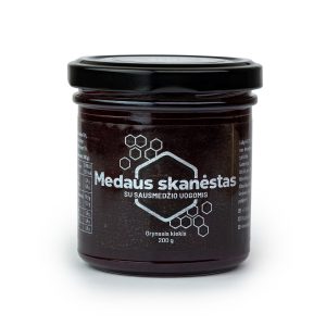 Medaus skanėstas su sausmedžio uogomis